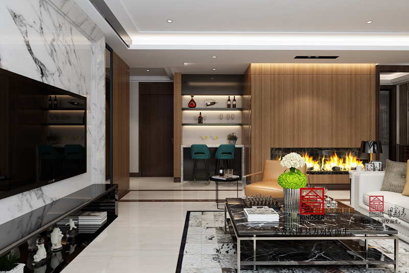 國賓壹號160平米現代簡約風格裝修效果圖