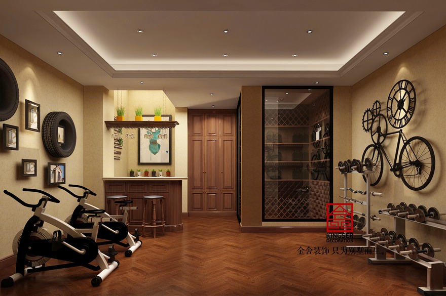 西山林語190平米美式風格裝修效果圖