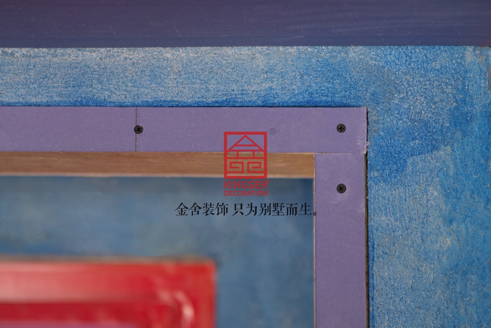 國賓壹號158平米歐式風格裝修施工現場