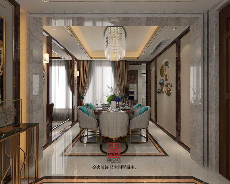 天山九峯152平米港式風格裝修效果圖