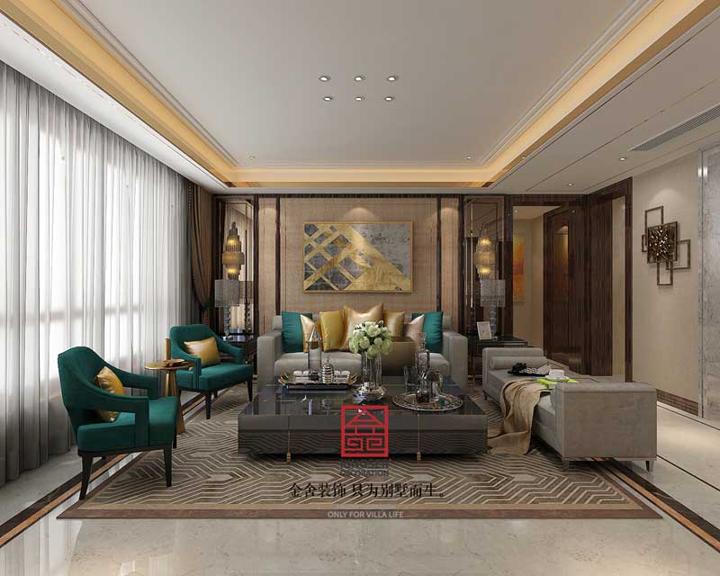 天山九峯152平米港式風格裝修效果圖