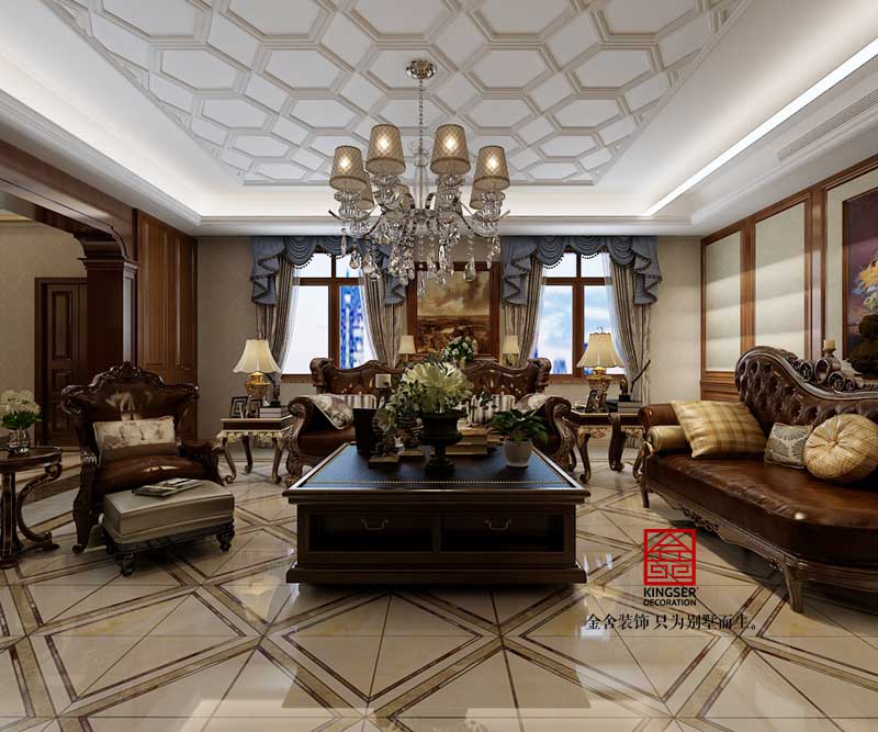 贊皇自建別墅380平米歐式風格裝修效果圖