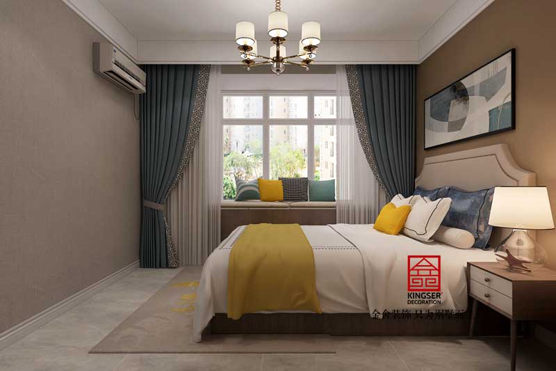 天山國賓壹號88平米現代簡約風格裝修效果圖