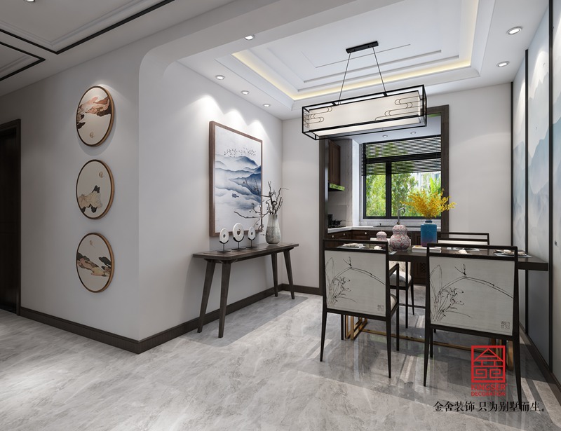 維多利亞三期122平米新中式風格裝修效果圖