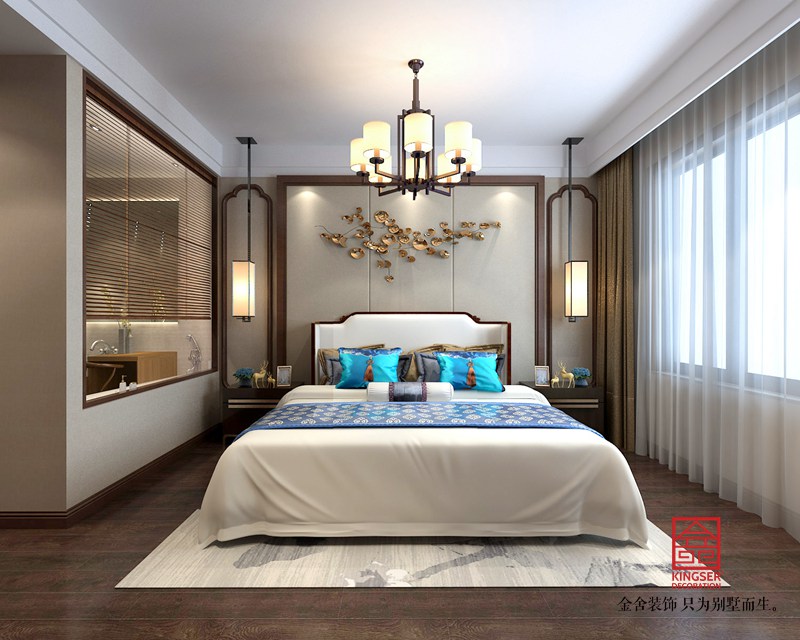 御河上院176平米裝修-新中式風格-臥室