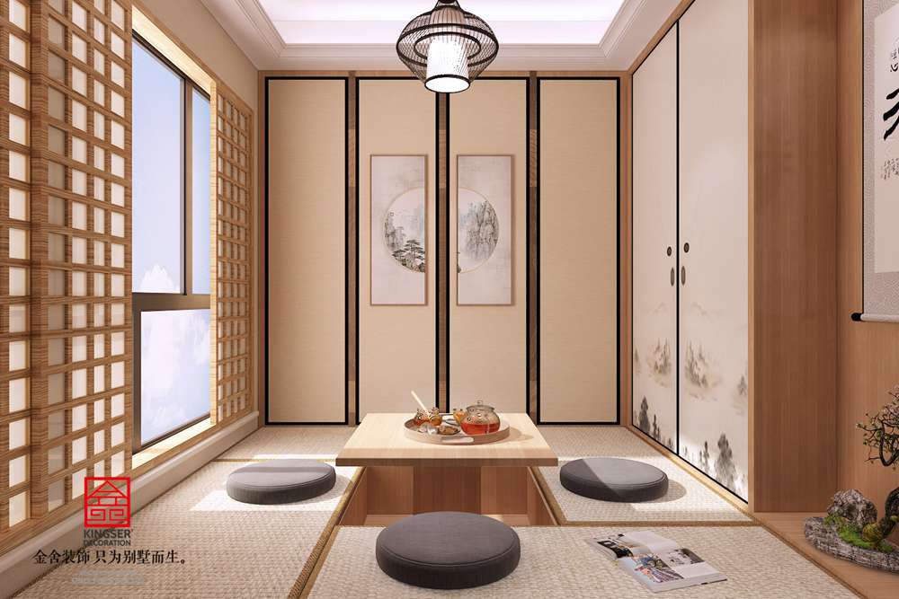 大者聯排別墅裝修-中式風格-茶室