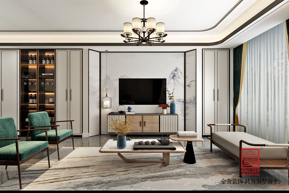 大者260平米新中式風格裝修效果圖