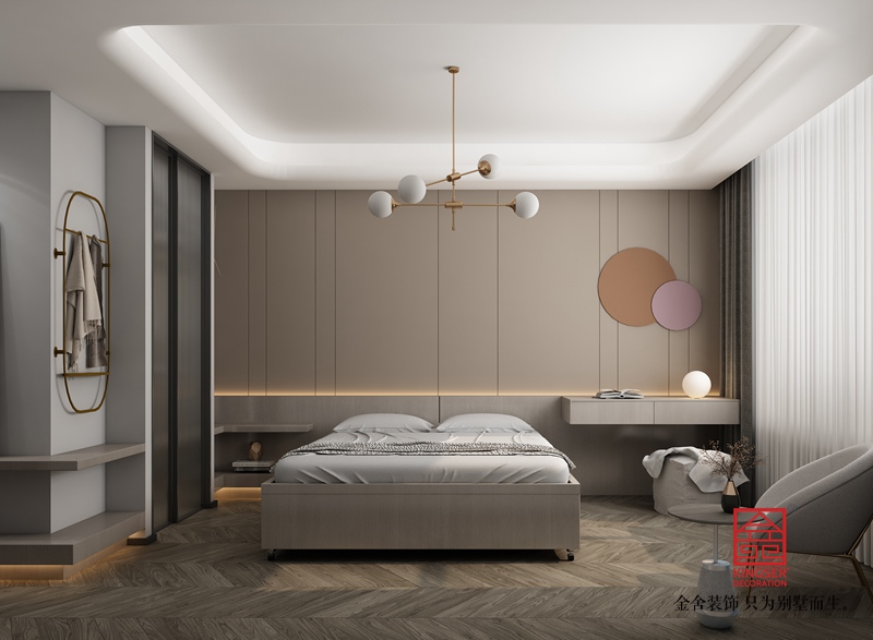 榮盛華府205平米現代風格裝修-臥室