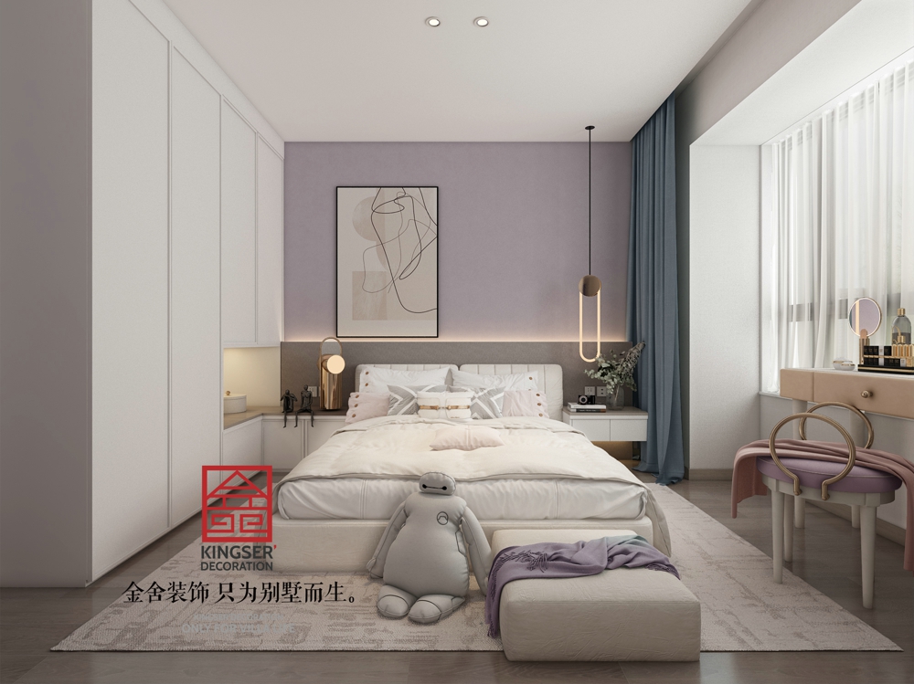 榮盛華府178平米極簡風格-臥室