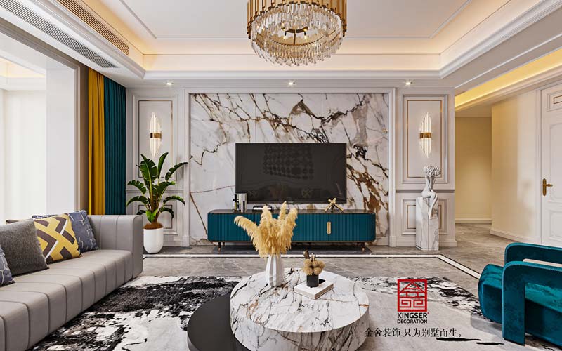 維多利亞178平現代輕奢-客廳