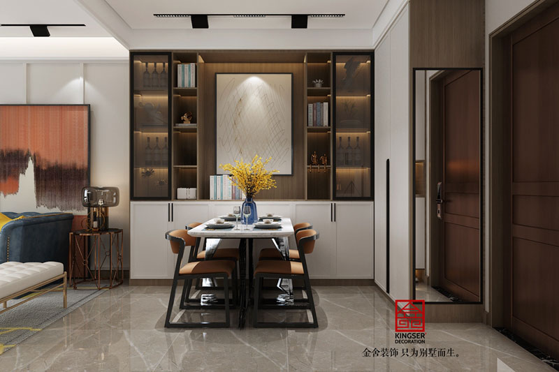 融創中心107平米裝修效果圖-餐廳