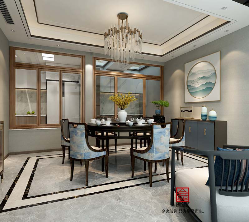 萬和原著下躍220平米新中式風格裝修設計