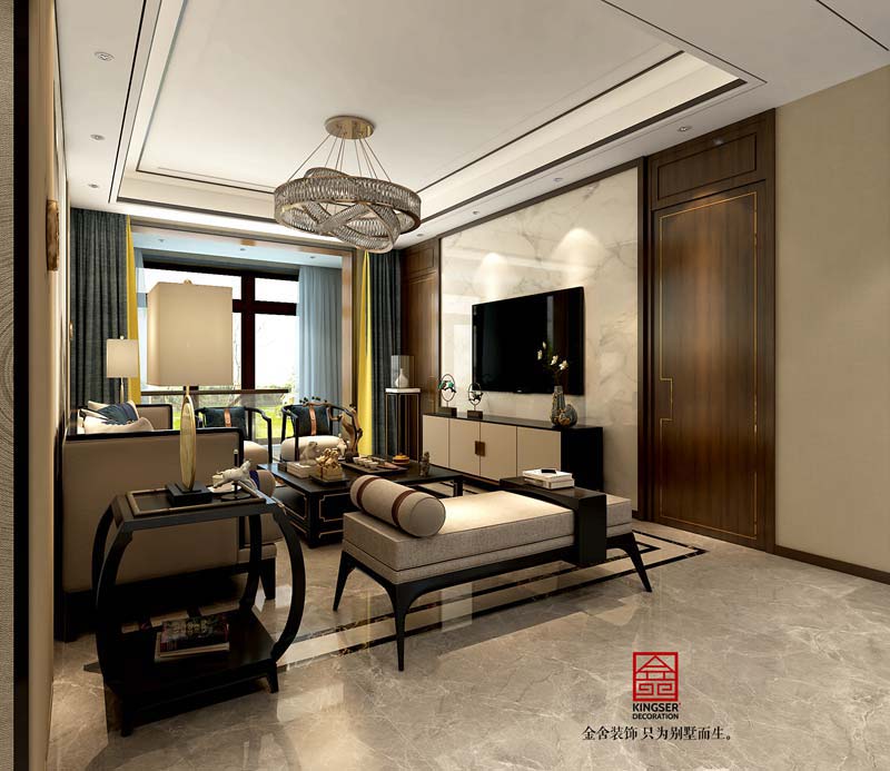 萬和原著下躍220平米新中式風格裝修設計