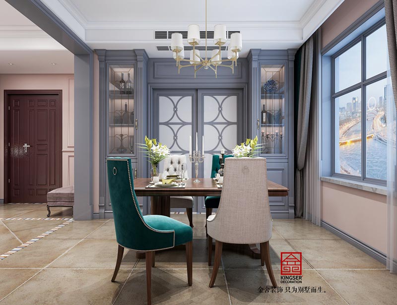 石家莊榮盛城裝修140平現代風格效果圖