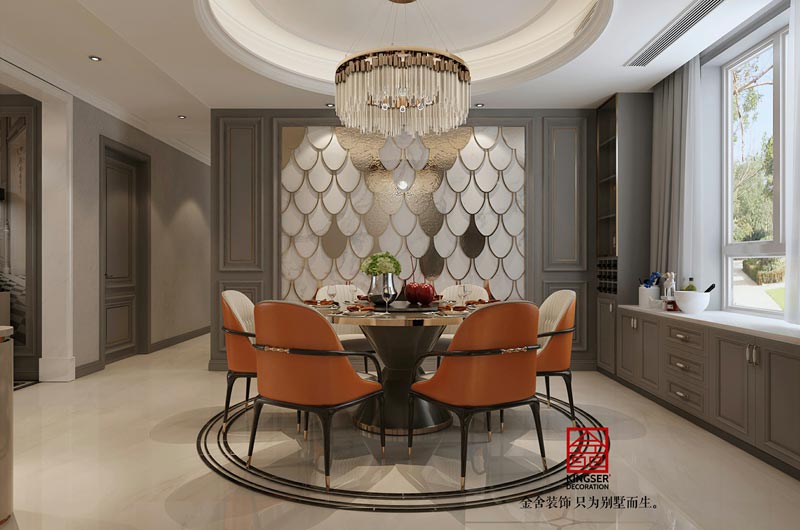 東南智匯城191平米美式輕奢風格裝修設計