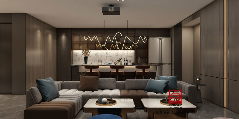 西山林語322平米戶型研發極簡效果圖