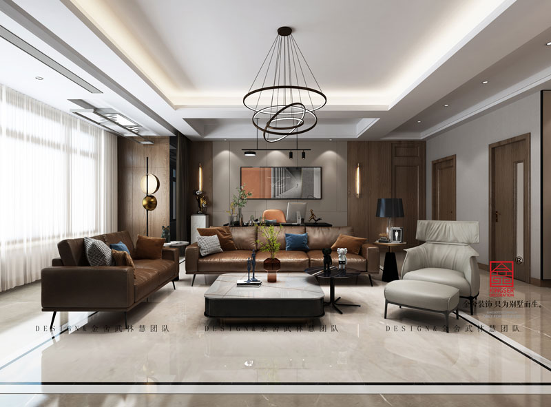 保利西山林語(yǔ)現(xiàn)代風(fēng)格客廳效果圖