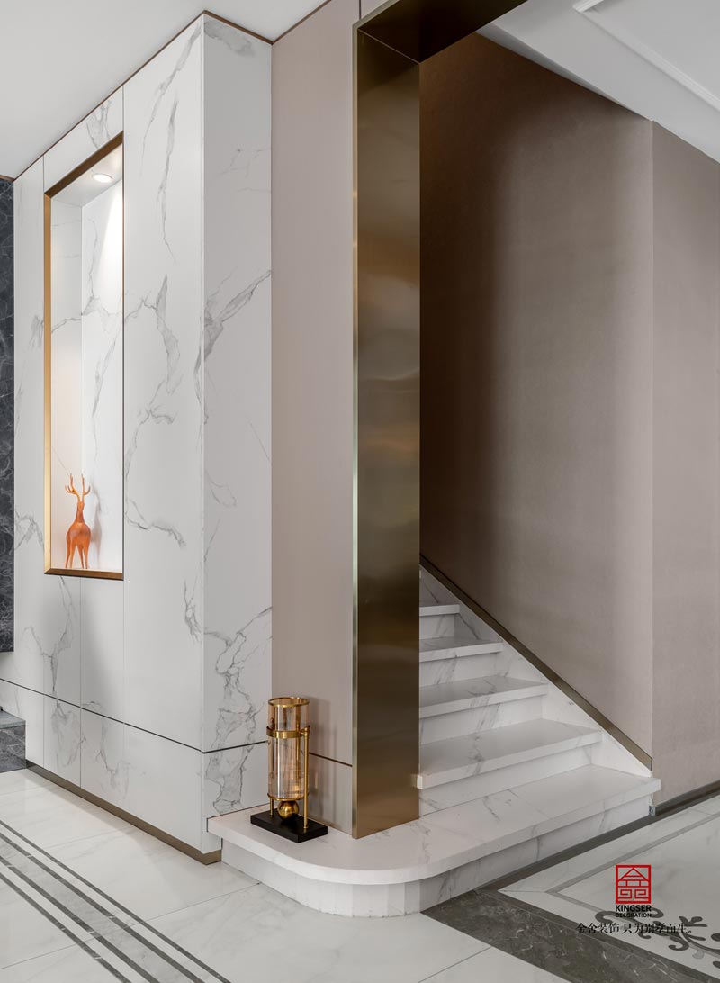 奧森觀瀾壹號500平別墅裝修輕奢風(fēng)格實景圖