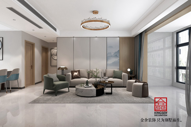 綠城誠園簡約風格客廳裝飾圖片