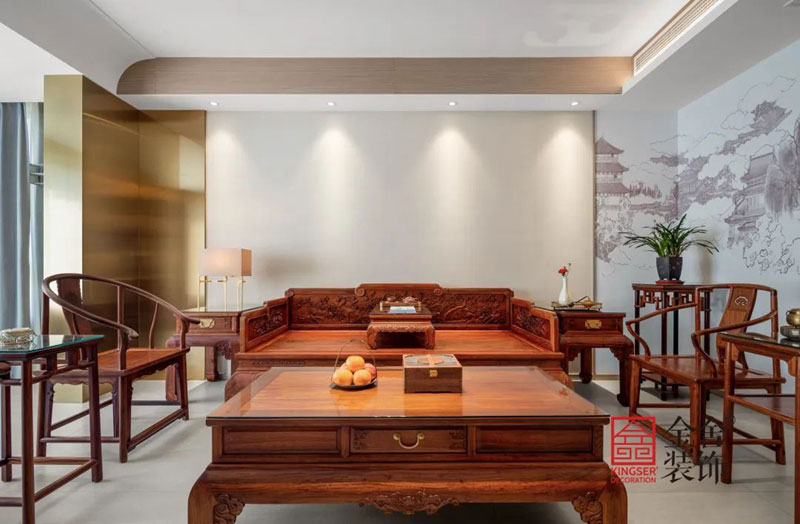 君悅府150㎡中式風格裝修實景