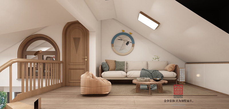 九里晴川洋房上躍日式裝修設(shè)計