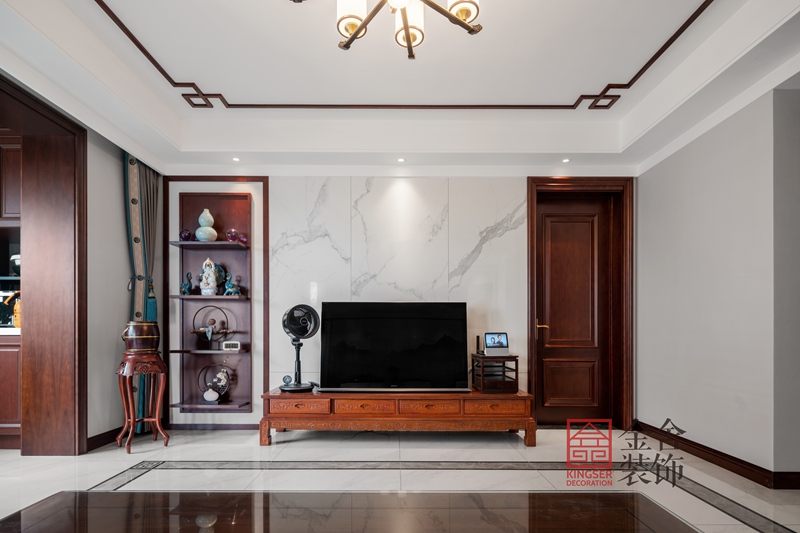 榮盛華府新中式風(fēng)格裝修設(shè)計實景圖