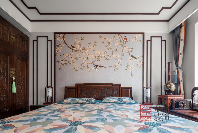 榮盛華府新中式風(fēng)格裝修設(shè)計實景圖