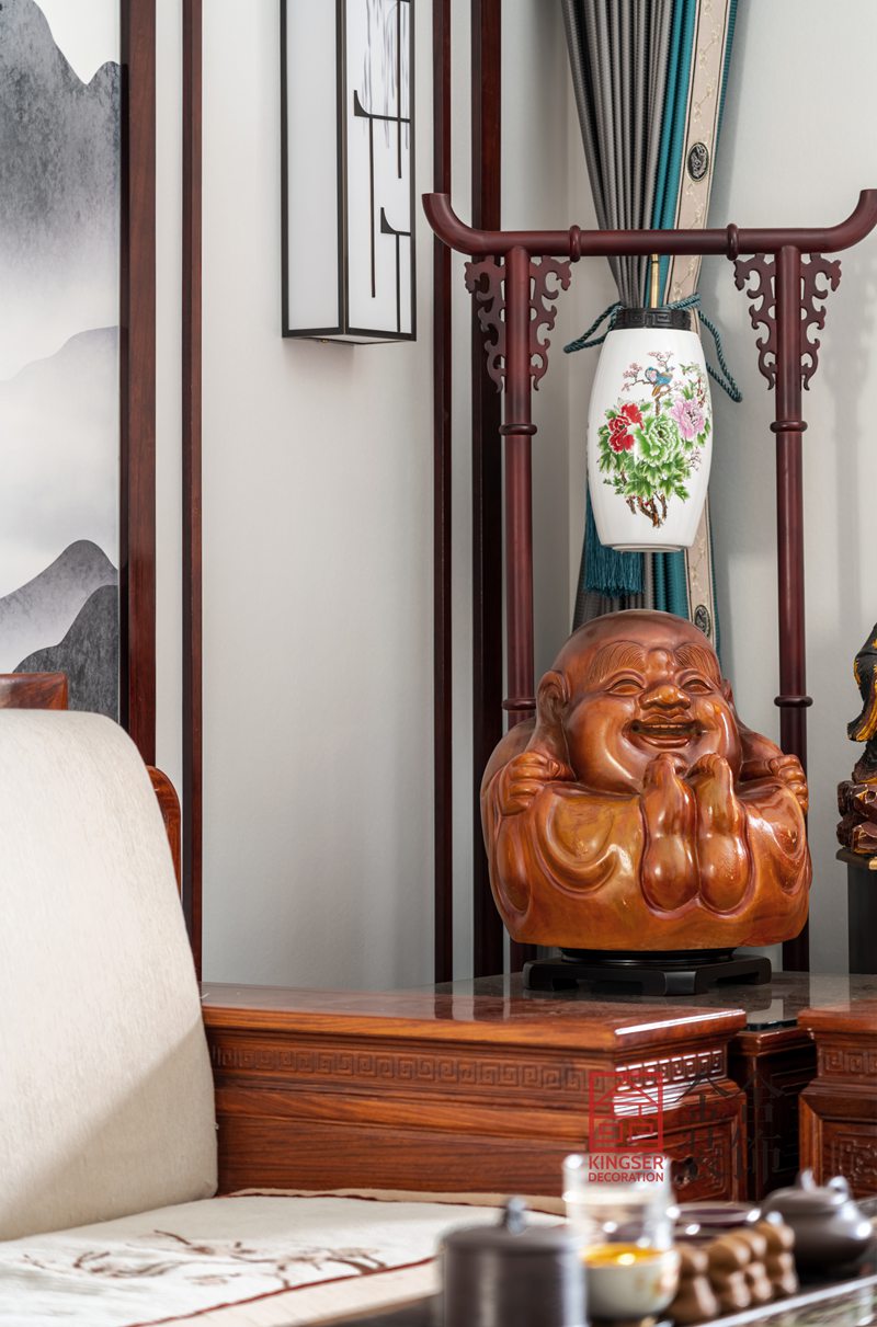 榮盛華府新中式風(fēng)格裝修設(shè)計實景圖