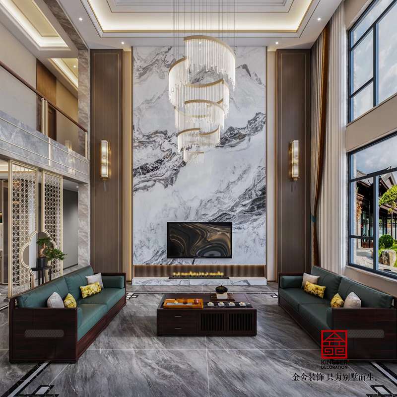 欒城自建別墅裝修設計輕奢風格效果圖