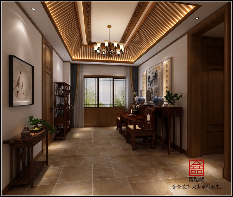 御河上院183平米中式風(fēng)格裝修設(shè)計