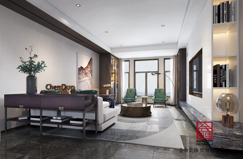 平山自建住宅現代風格裝修效果圖