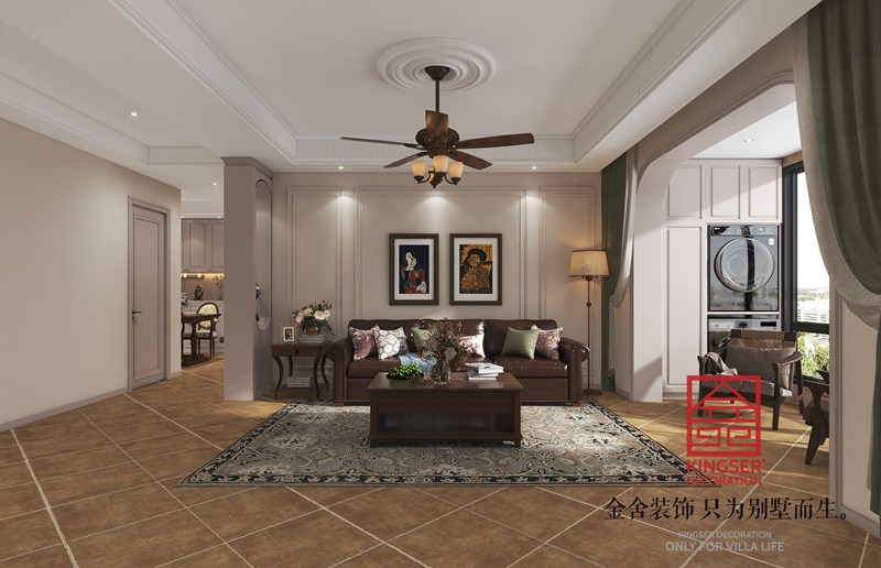 國仕山130平歐式風(fēng)格裝修效果圖