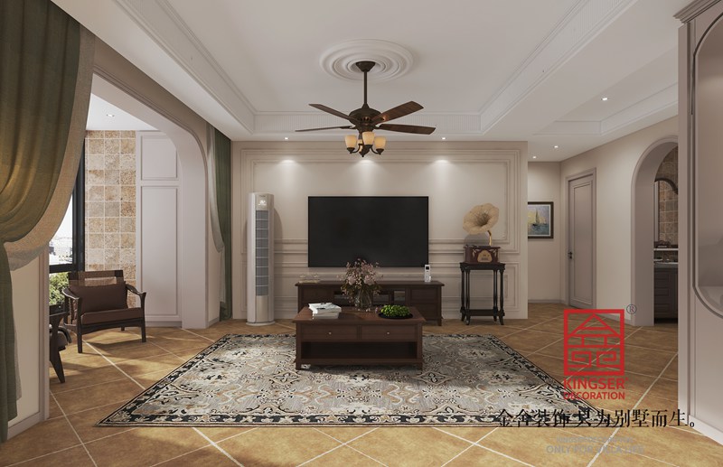 國仕山130平歐式風(fēng)格裝修效果圖