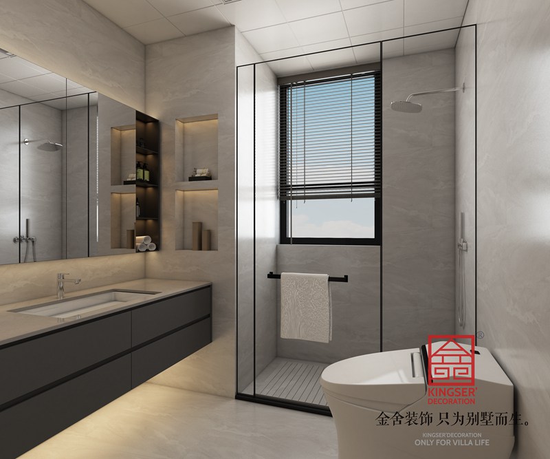 國仕山輕奢風格衛(wèi)生間裝修設計