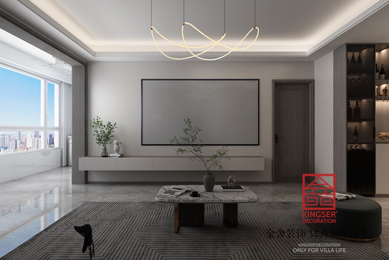 國仕山現代風格客廳裝修效果圖