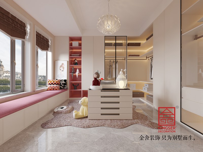 衡水漢王府別墅裝修520平現代法奢風格效果圖