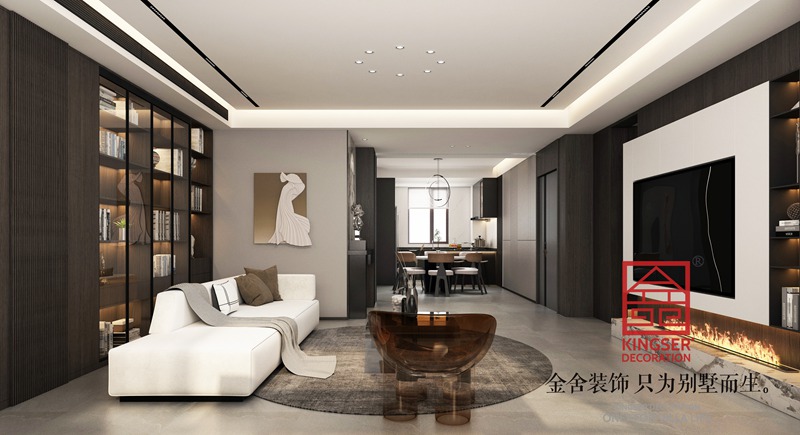 德賢華府190㎡現(xiàn)代風格裝修設計