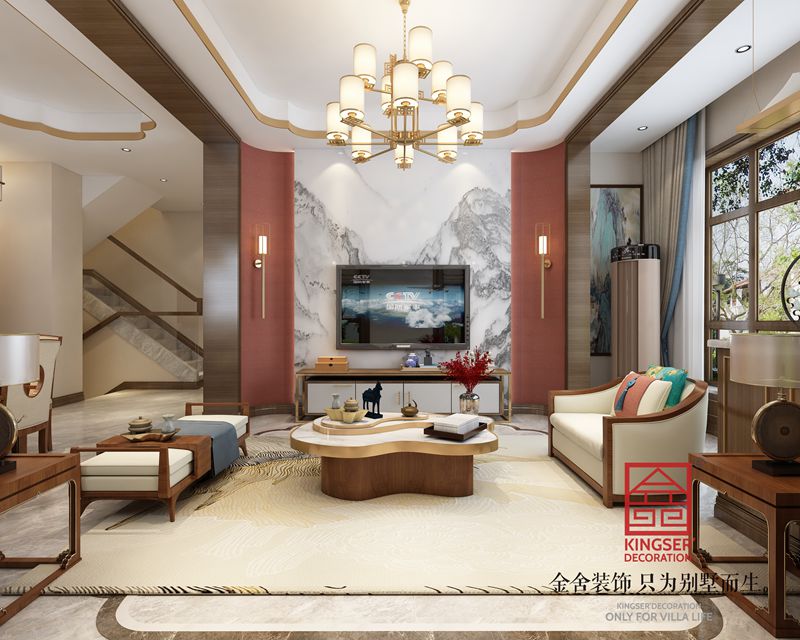 碧桂園180平新中式風(fēng)格裝修設(shè)計