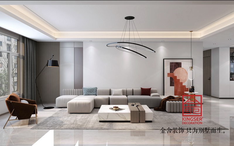 奧北公元150平現代極簡風格裝修設計