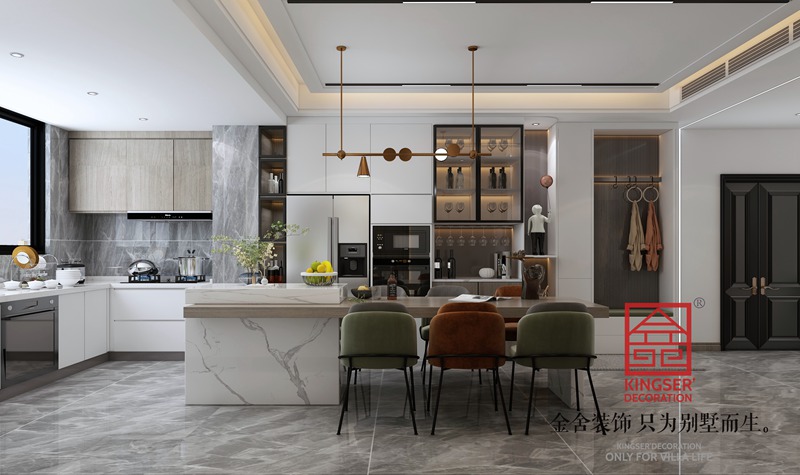 融創中心180平現代輕奢風格裝修設計