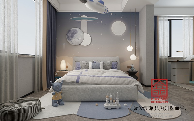 國赫天著183平米現代風格裝修設計