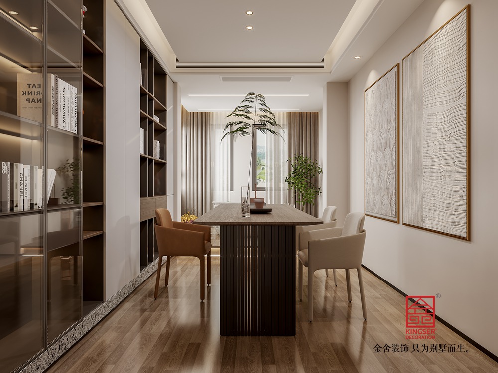 盛宏嘉苑350平米現(xiàn)代簡約風(fēng)格裝修-書房